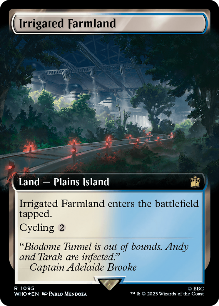 Irrigated Farmland (Extended Art) (Surge Foil) [Doctor Who] | Game Grid - Logan