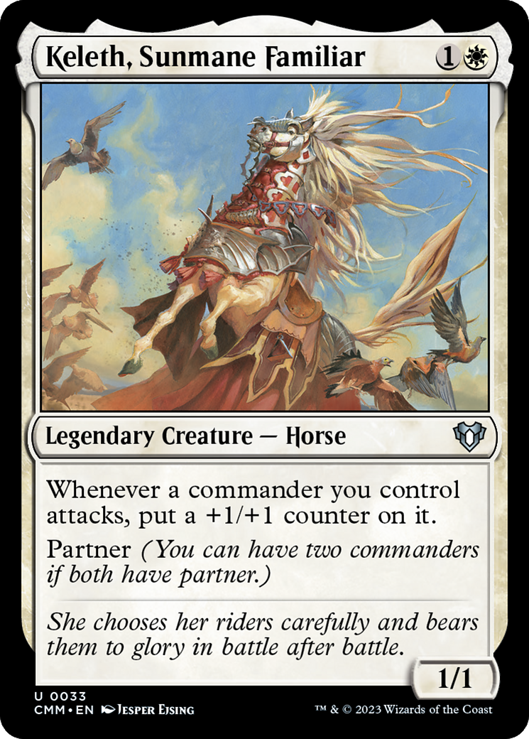 Keleth, Sunmane Familiar [Commander Masters] | Game Grid - Logan