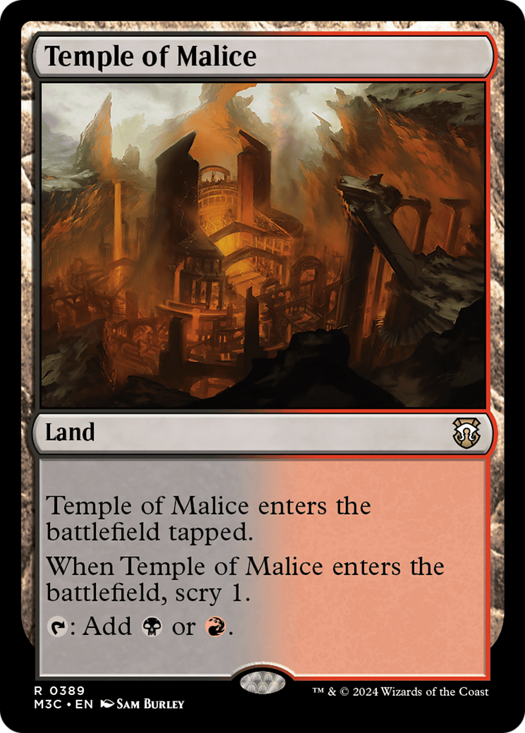 Temple of Malice (Ripple Foil) [Modern Horizons 3 Commander] | Game Grid - Logan