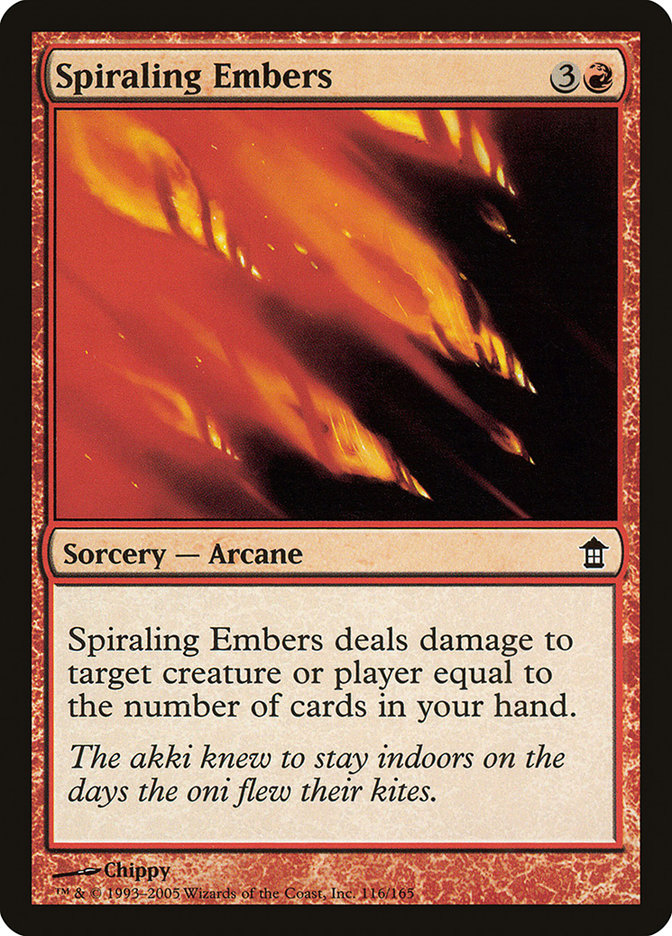 Spiraling Embers [Saviors of Kamigawa] | Game Grid - Logan