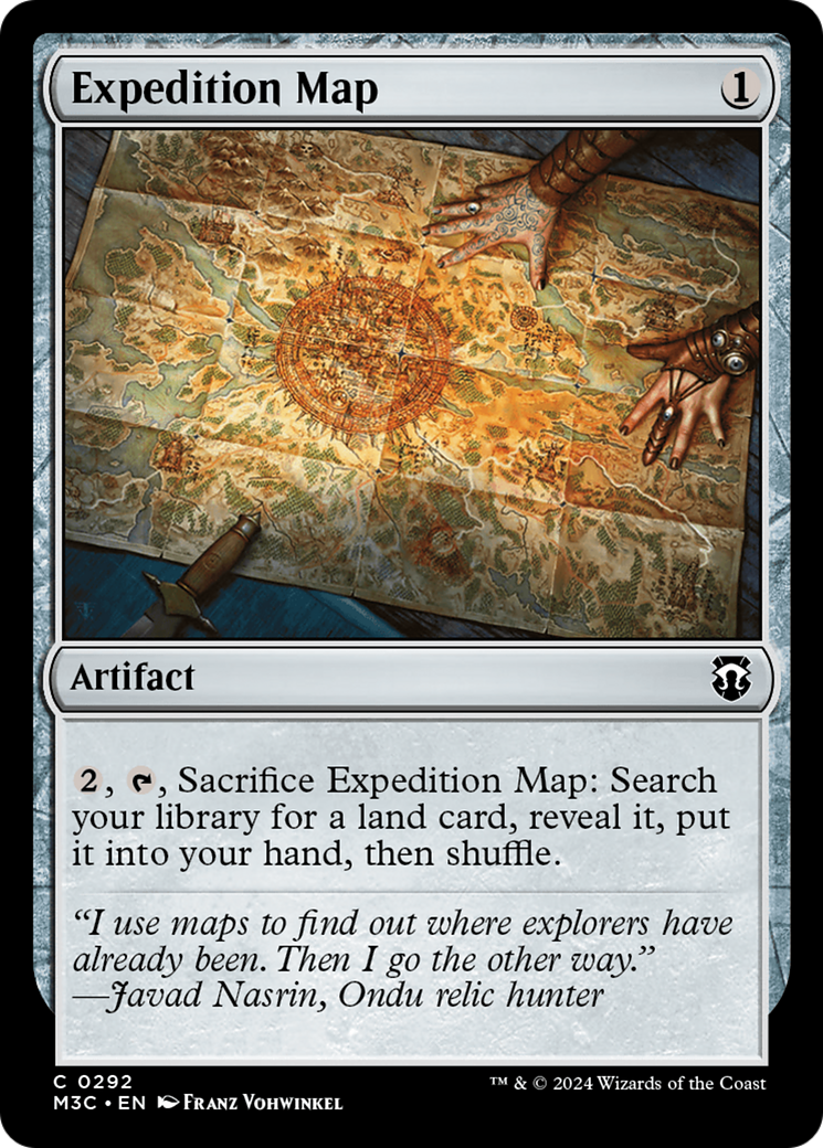 Expedition Map (Ripple Foil) [Modern Horizons 3 Commander] | Game Grid - Logan