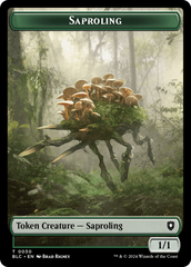 Saproling // Treasure Double-Sided Token [Bloomburrow Commander Tokens] | Game Grid - Logan