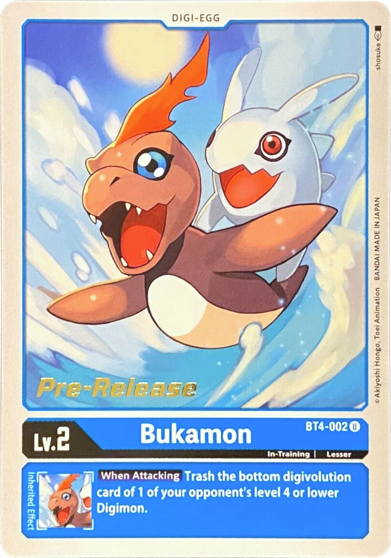 Bukamon [BT4-002] [Great Legend Pre-Release Promos] | Game Grid - Logan