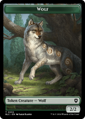 Goat // Wolf (032) Double-Sided Token [Bloomburrow Commander Tokens] | Game Grid - Logan