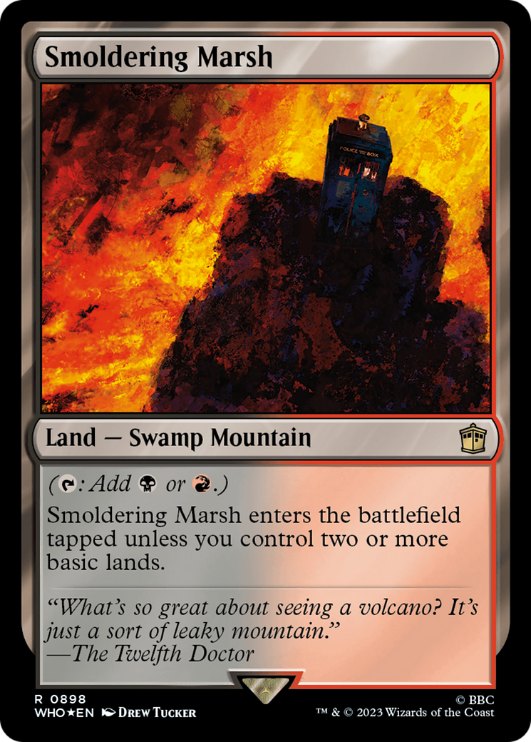 Smoldering Marsh (Surge Foil) [Doctor Who] | Game Grid - Logan