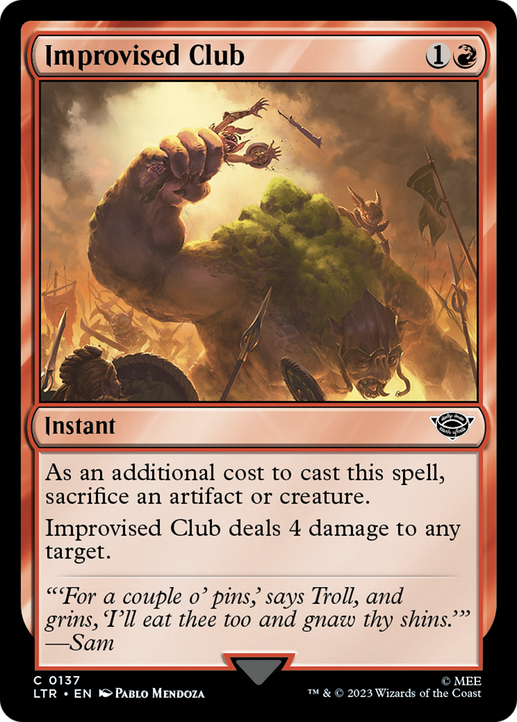 Improvised Club [The Lord of the Rings: Tales of Middle-Earth] | Game Grid - Logan