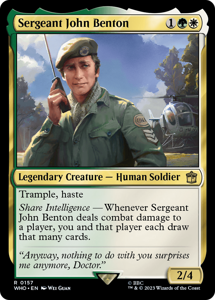 Sergeant John Benton [Doctor Who] | Game Grid - Logan