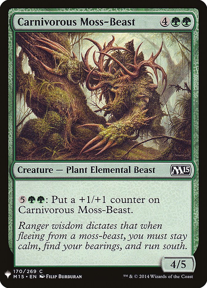 Carnivorous Moss-Beast [Mystery Booster] | Game Grid - Logan