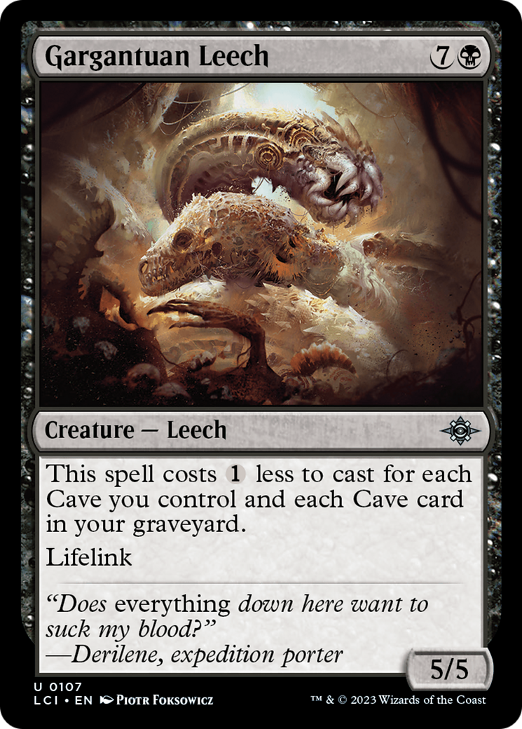 Gargantuan Leech [The Lost Caverns of Ixalan] | Game Grid - Logan