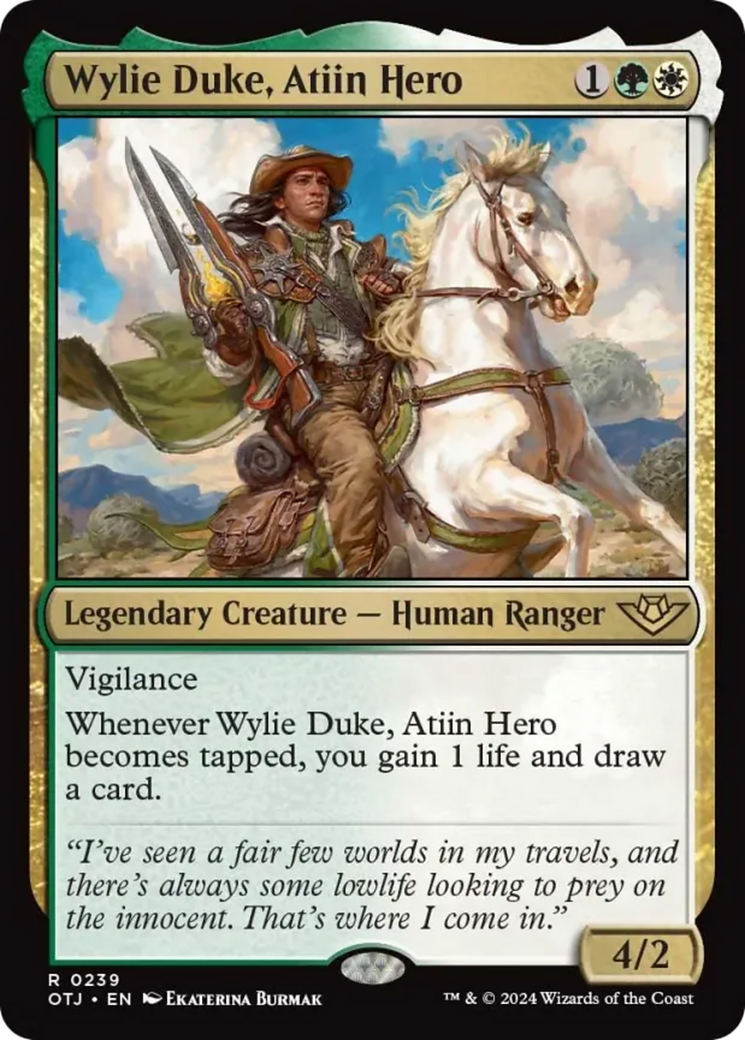 Wylie Duke, Atiin Hero [Outlaws of Thunder Junction] | Game Grid - Logan