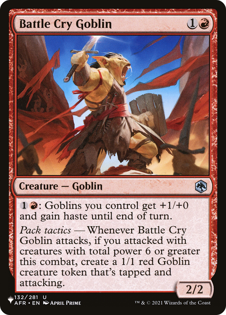 Battle Cry Goblin [The List Reprints] | Game Grid - Logan