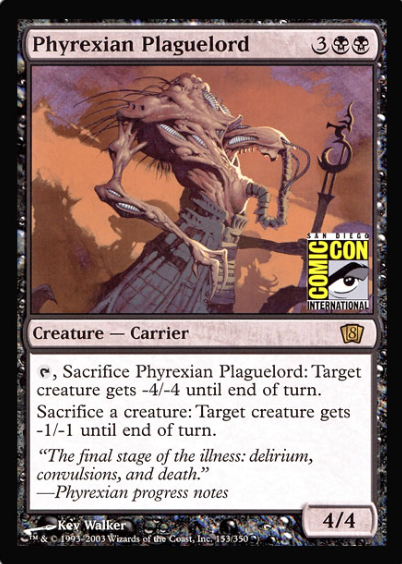 Phyrexian Plaguelord (San Diego Comic Con Oversized) [Oversize Cards] | Game Grid - Logan