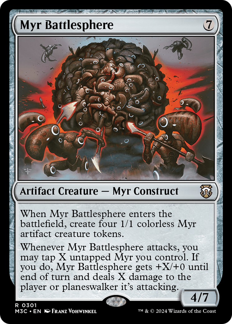 Myr Battlesphere (Ripple Foil) [Modern Horizons 3 Commander] | Game Grid - Logan