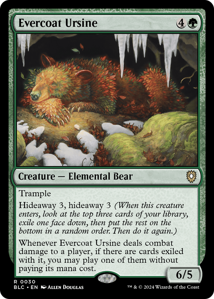 Evercoat Ursine [Bloomburrow Commander] | Game Grid - Logan