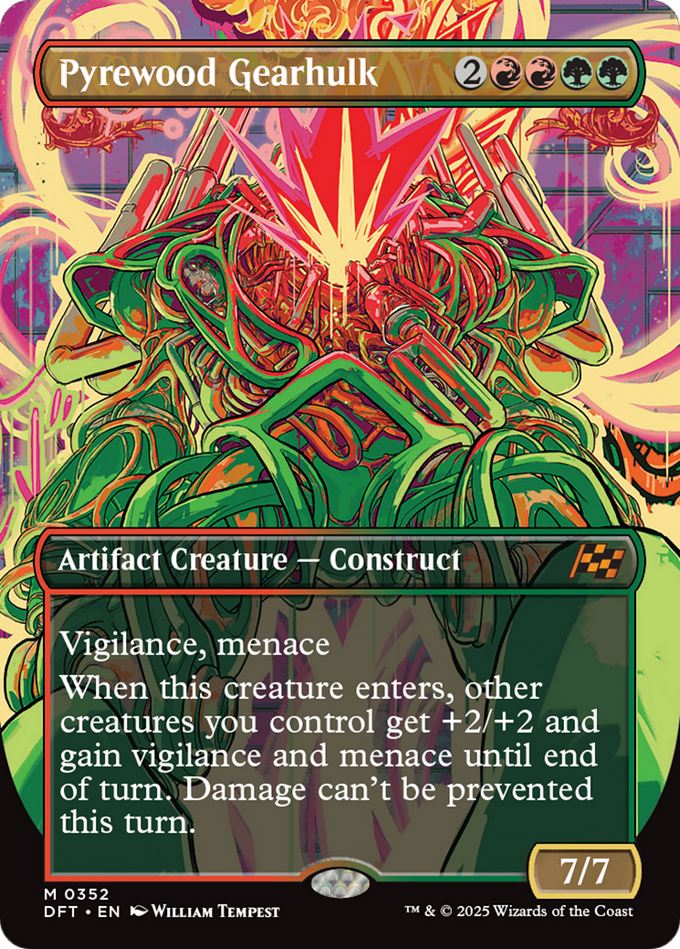 Pyrewood Gearhulk (Borderless) [Aetherdrift] | Game Grid - Logan