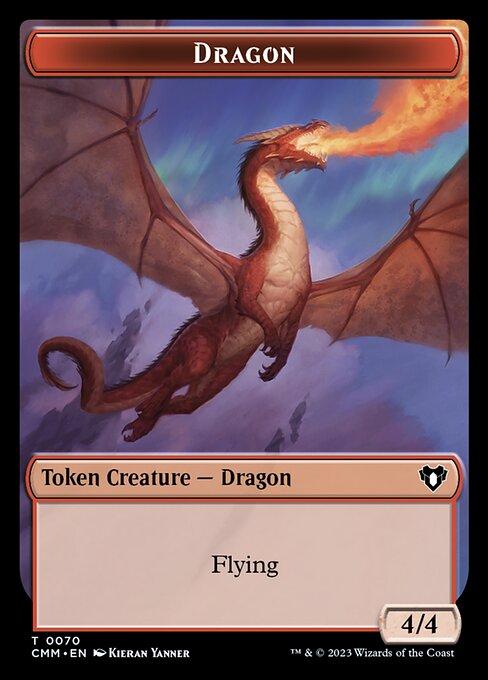 Soldier // Dragon (0021) Double-Sided Token [Commander Masters Tokens] | Game Grid - Logan