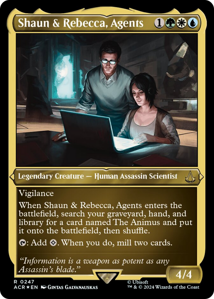 Shaun & Rebecca, Agents (Foil Etched) [Assassin's Creed] | Game Grid - Logan