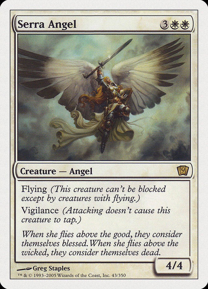 Serra Angel (9th Edition) [Oversize Cards] | Game Grid - Logan