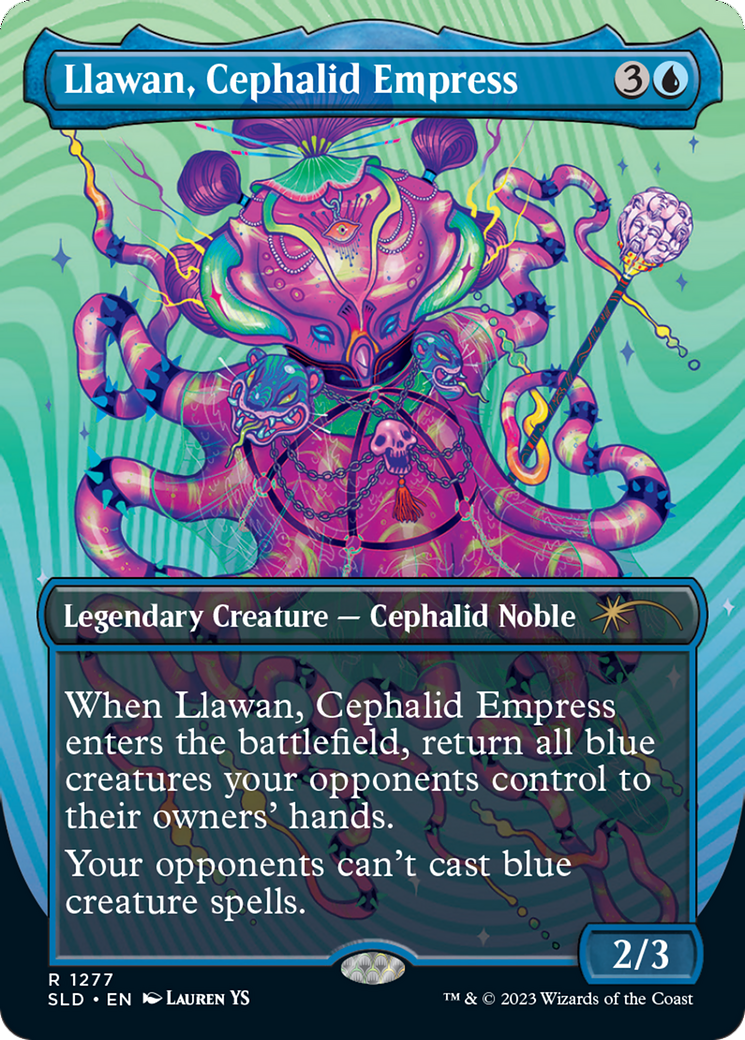 Llawan, Cephalid Empress (Borderless) [Secret Lair Drop Series] | Game Grid - Logan