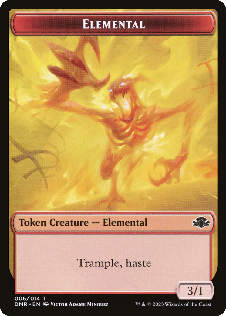 Elemental Token [Dominaria Remastered Tokens] | Game Grid - Logan