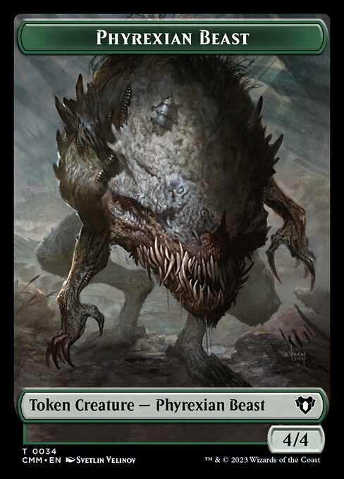 Treasure // Phyrexian Beast Double-Sided Token [Commander Masters Tokens] | Game Grid - Logan