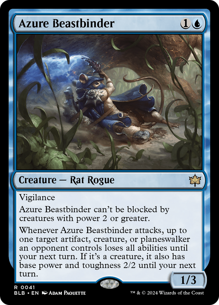 Azure Beastbinder [Bloomburrow] | Game Grid - Logan