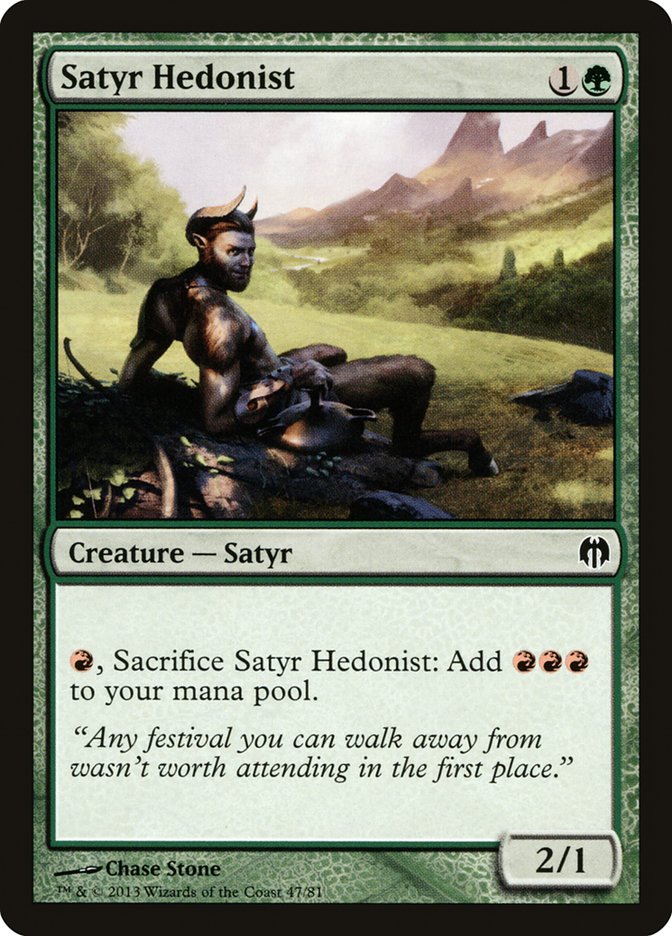 Satyr Hedonist [Duel Decks: Heroes vs. Monsters] | Game Grid - Logan