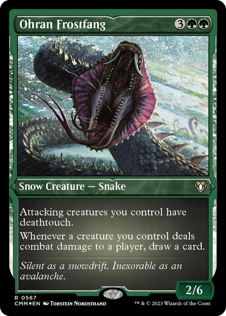 Ohran Frostfang (Foil Etched) [Commander Masters] | Game Grid - Logan