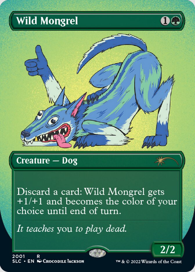 Wild Mongrel (Borderless) [Secret Lair Countdown Kit] | Game Grid - Logan