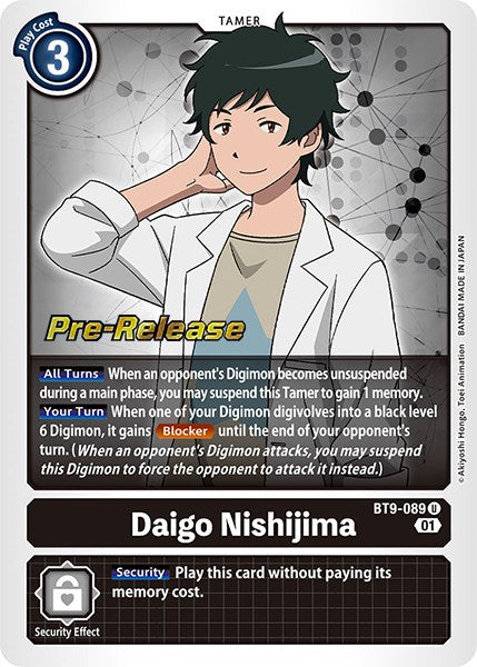 Daigo Nishijima [BT9-089] [X Record Pre-Release Promos] | Game Grid - Logan