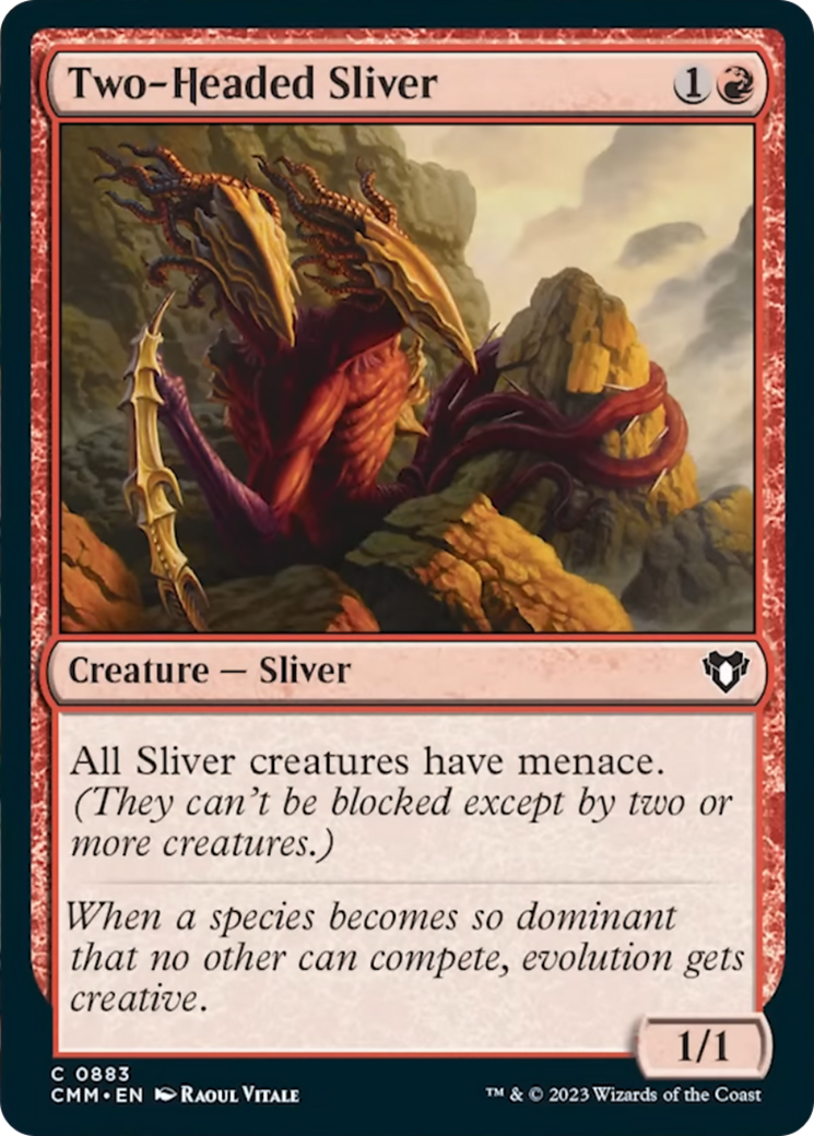 Two-Headed Sliver [Commander Masters] | Game Grid - Logan