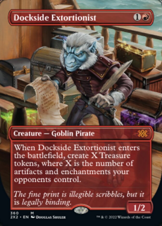 Dockside Extortionist (Borderless Alternate Art) [Double Masters 2022] | Game Grid - Logan