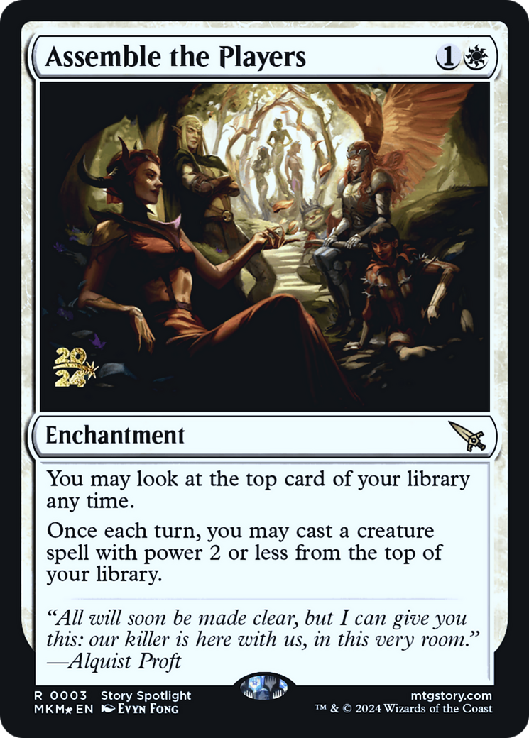 Assemble the Players [Murders at Karlov Manor Prerelease Promos] | Game Grid - Logan