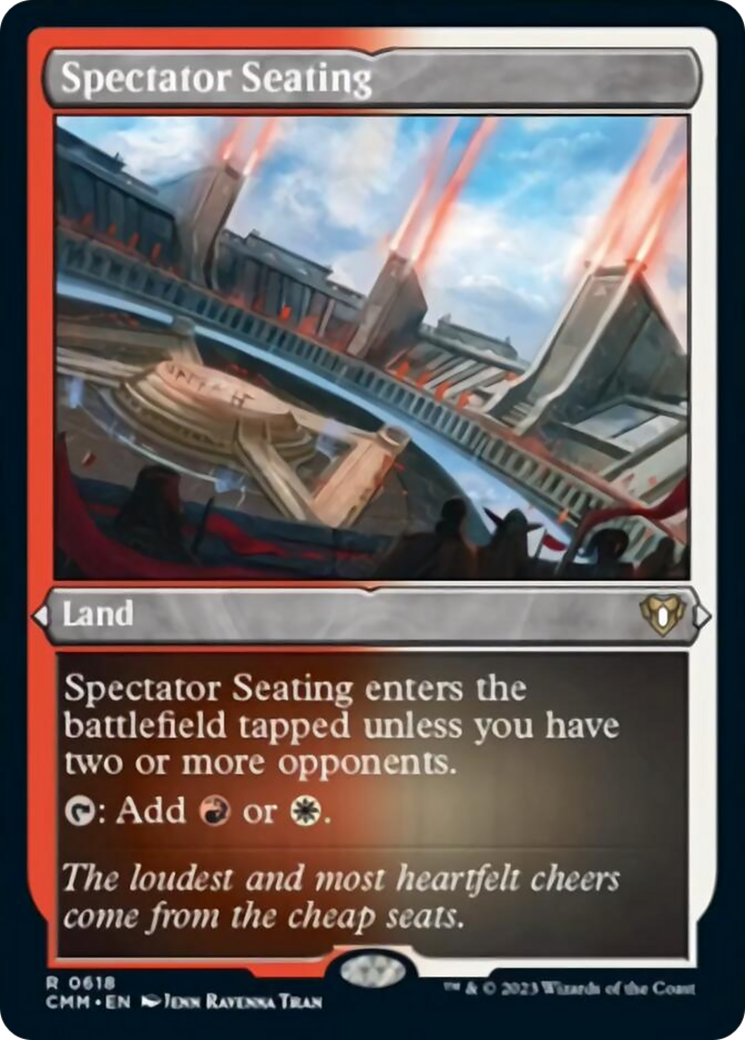 Spectator Seating (Foil Etched) [Commander Masters] | Game Grid - Logan