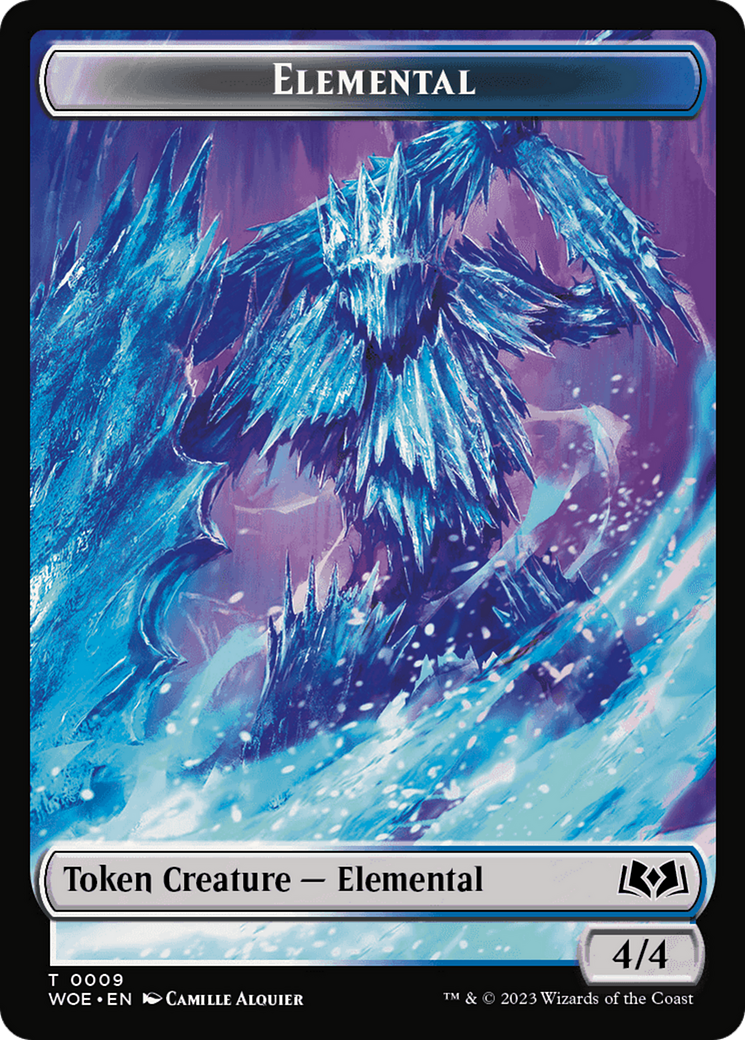 Elemental // Food (0012) Double-Sided Token [Wilds of Eldraine Tokens] | Game Grid - Logan