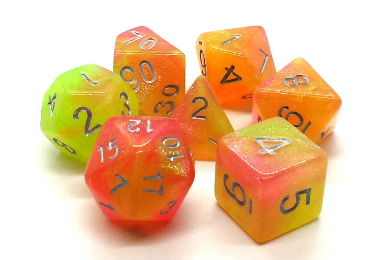 Old School: Galaxy - Sunburst Dice Set | Game Grid - Logan