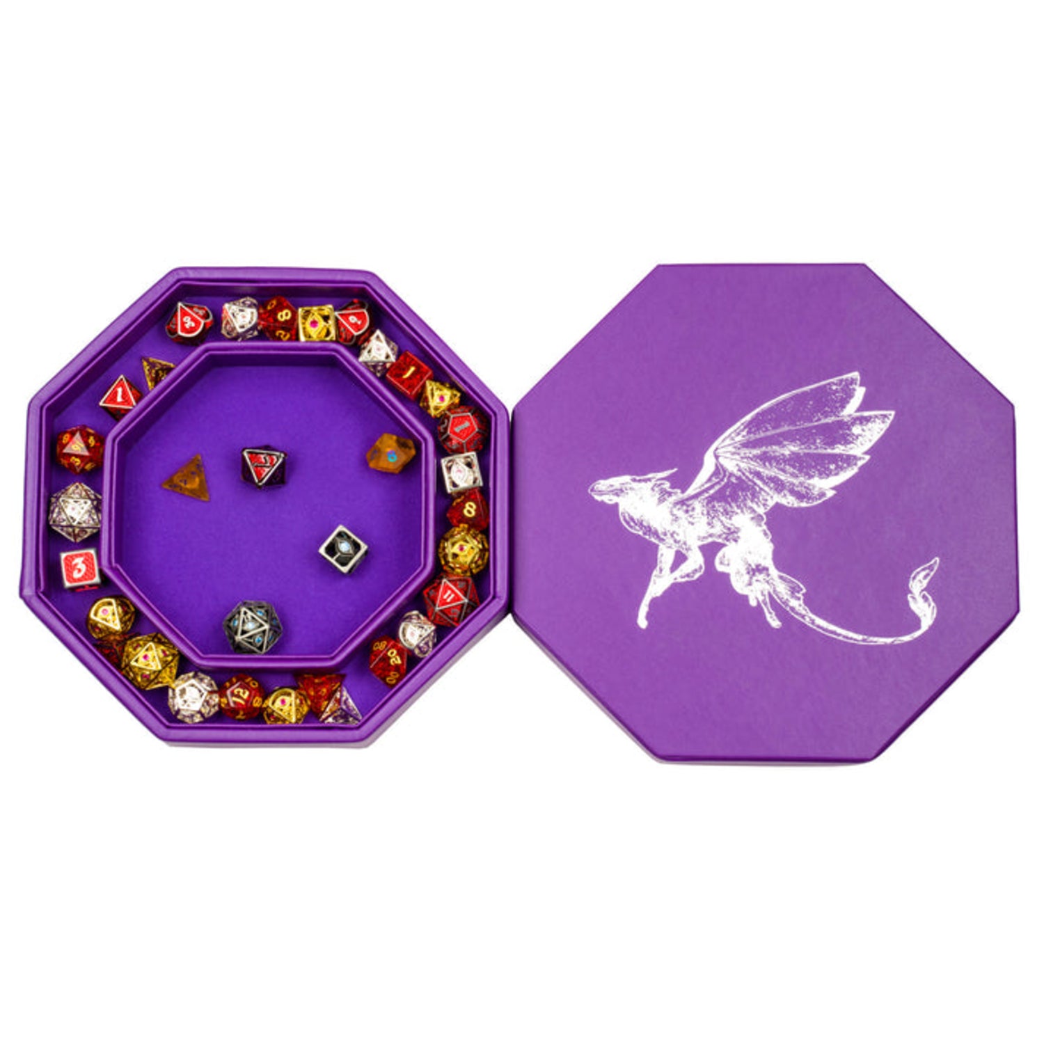 Hero's Hoard Dice Tray and Keeper: Fairy Dragon | Game Grid - Logan