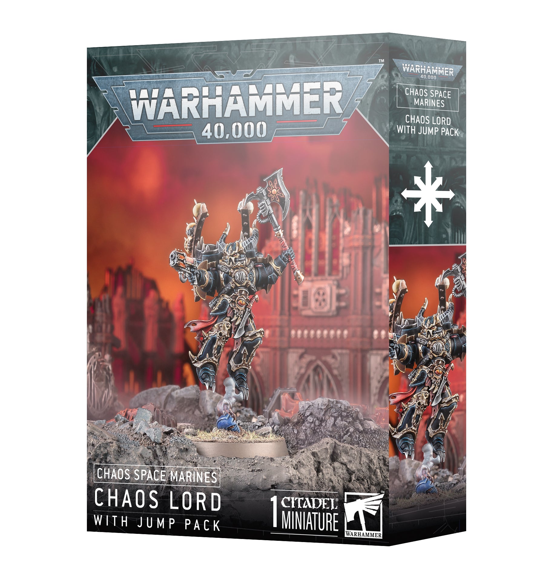 Chaos Space Marines: Chaos Lord with Jump Pack | Game Grid - Logan