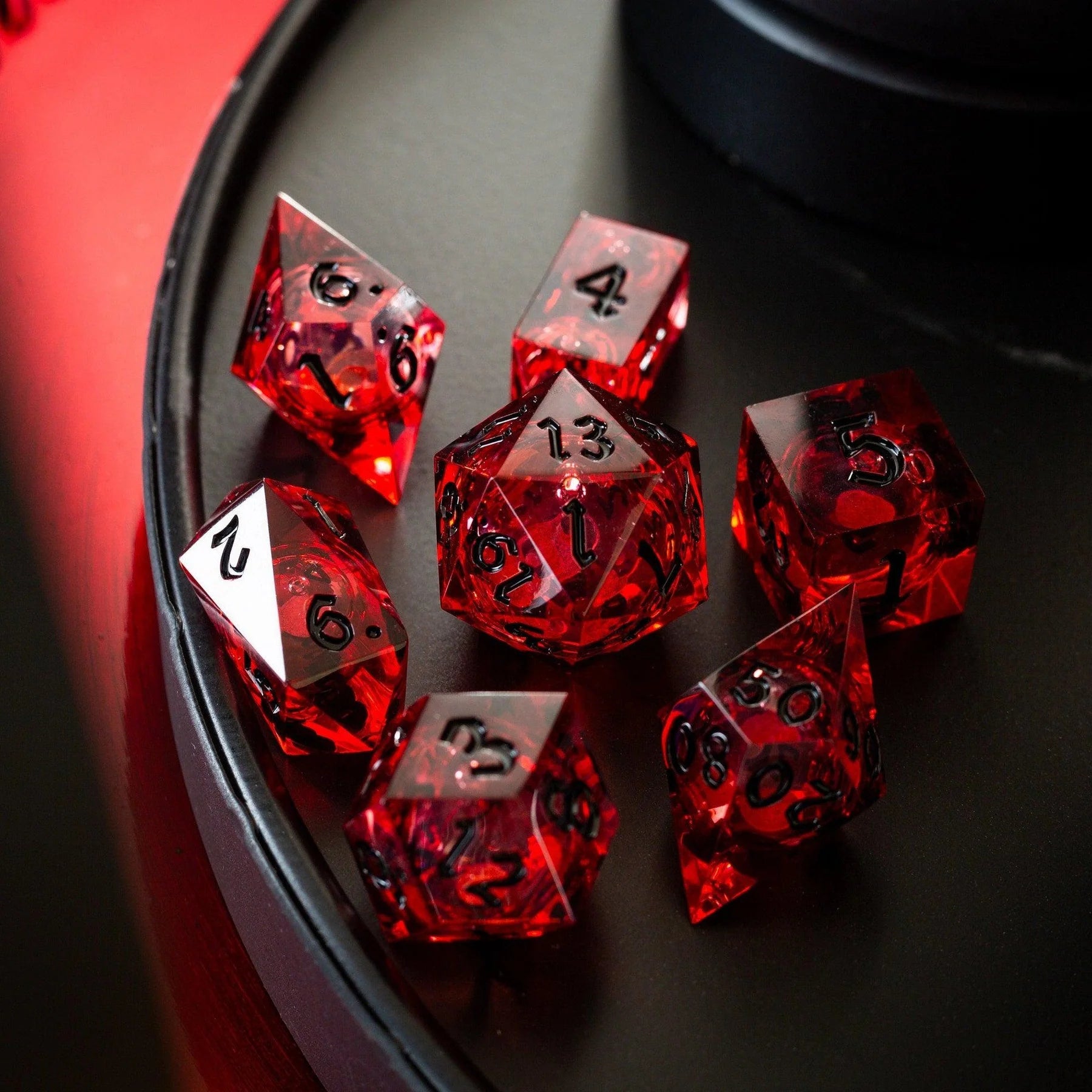 Liquid Core RPG Dice Set: Blood Red | Game Grid - Logan