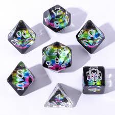 Dragon's Eye Resin Dice: Chromatic | Game Grid - Logan
