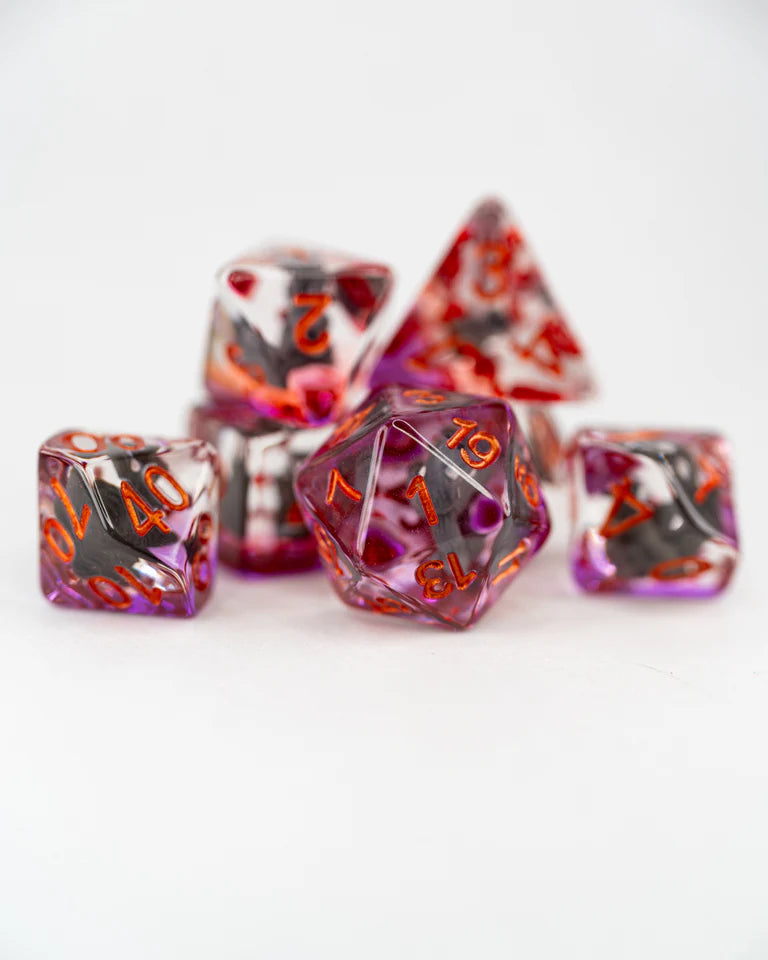 Acrylic RPG Dice Set: Nutkin the Squirrel | Game Grid - Logan