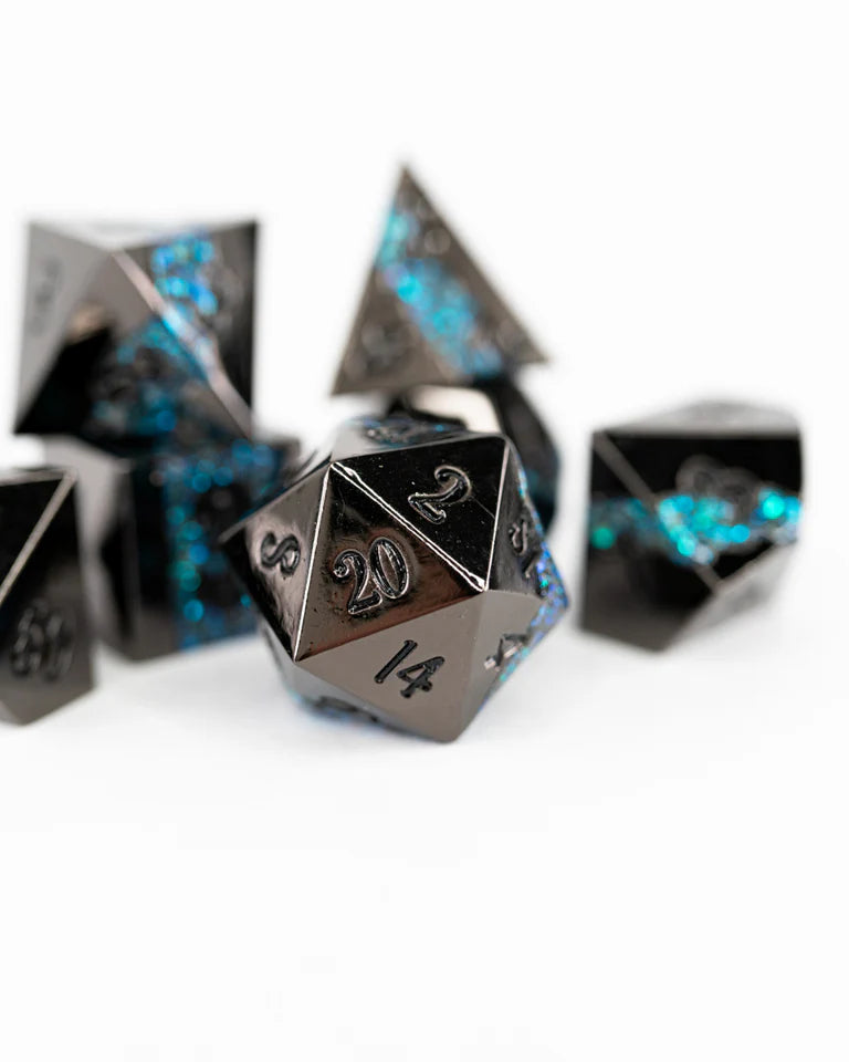 Metal RPG Dice Set: Fool's Tide | Game Grid - Logan