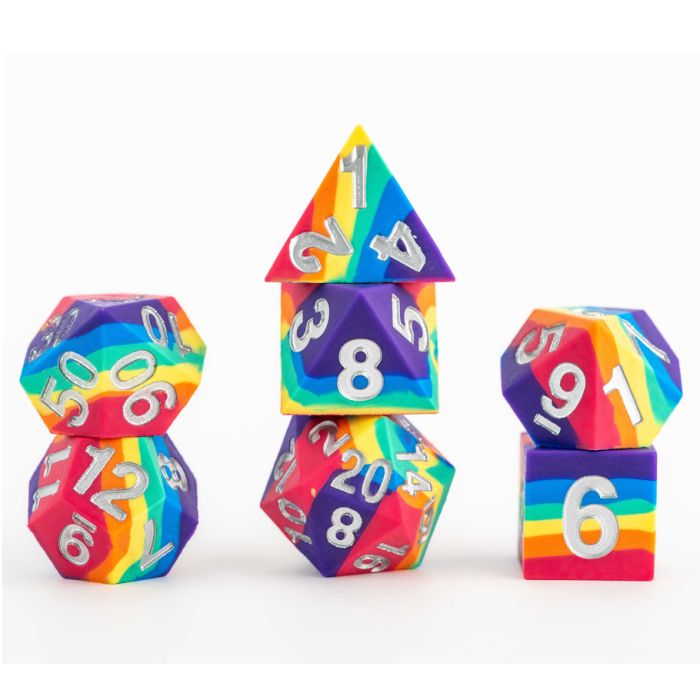 Rainbow RPG Dice Set | Game Grid - Logan