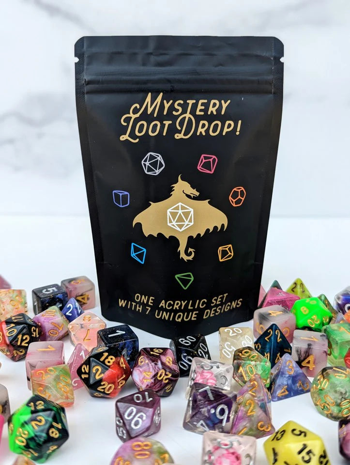 Mystery Acrylic Dice Set: Mystery Loot Drop! | Game Grid - Logan