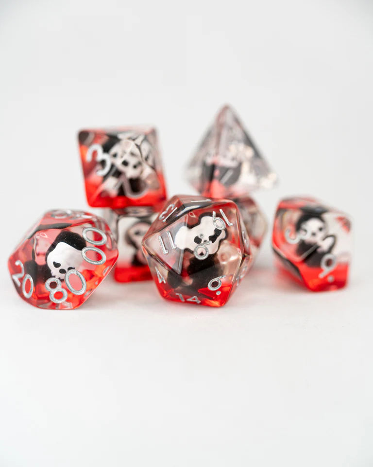 Acrylic Inclusion RPG Dice Set: Ol' Scratch | Game Grid - Logan