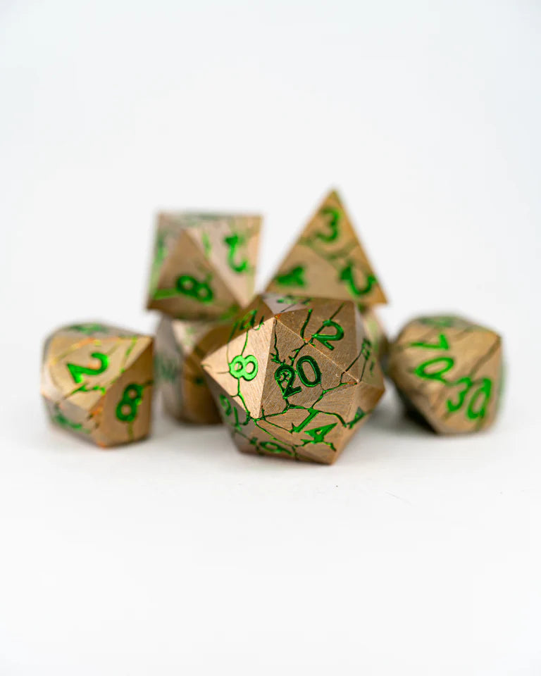 Metal RPG Dice Set: Chronoton Particles | Game Grid - Logan