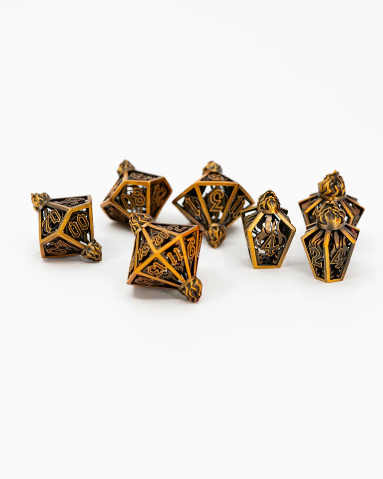 Hollow Metal RPG Dice Set: Madman's Lantern | Game Grid - Logan