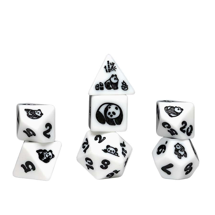 RPG Dice Set: Moon Panda | Game Grid - Logan
