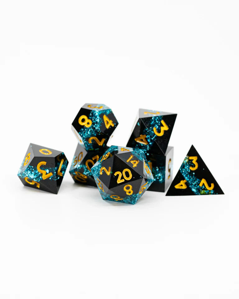 Sharp Edge RPG Dice Set: Dark as Erebus | Game Grid - Logan