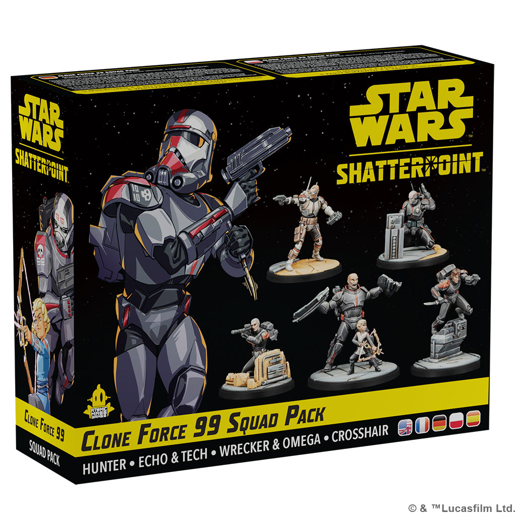 Star Wars Shatterpoint: Clone Force 99 - Hunter Squad Pack | Game Grid - Logan